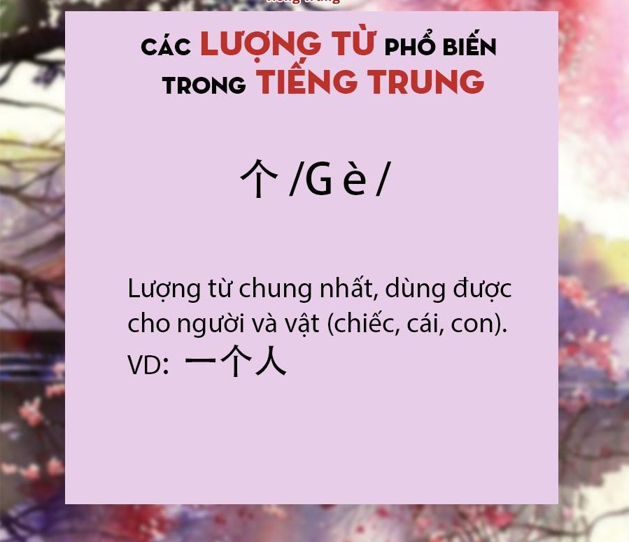 Những lượng từ trong tiếng Trung nhất định bạn phải THUỘC