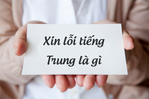 Những cách xin lỗi tiếng Trung thường dùng trong giao tiếp