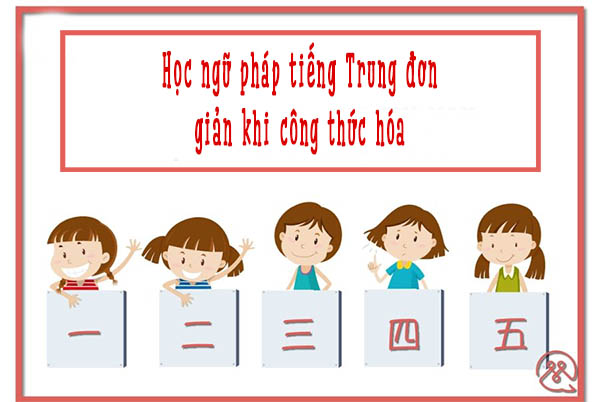 Học ngữ pháp tiếng Trung đơn giản khi công thức hóa