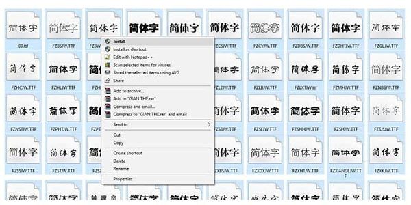 [Hướng dẫn] tải và cài đặt Font chữ tiếng Trung đẹp