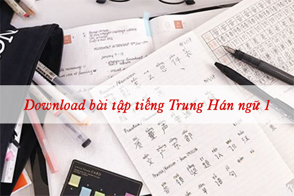Download bài tập tiếng Trung Hán ngữ 1